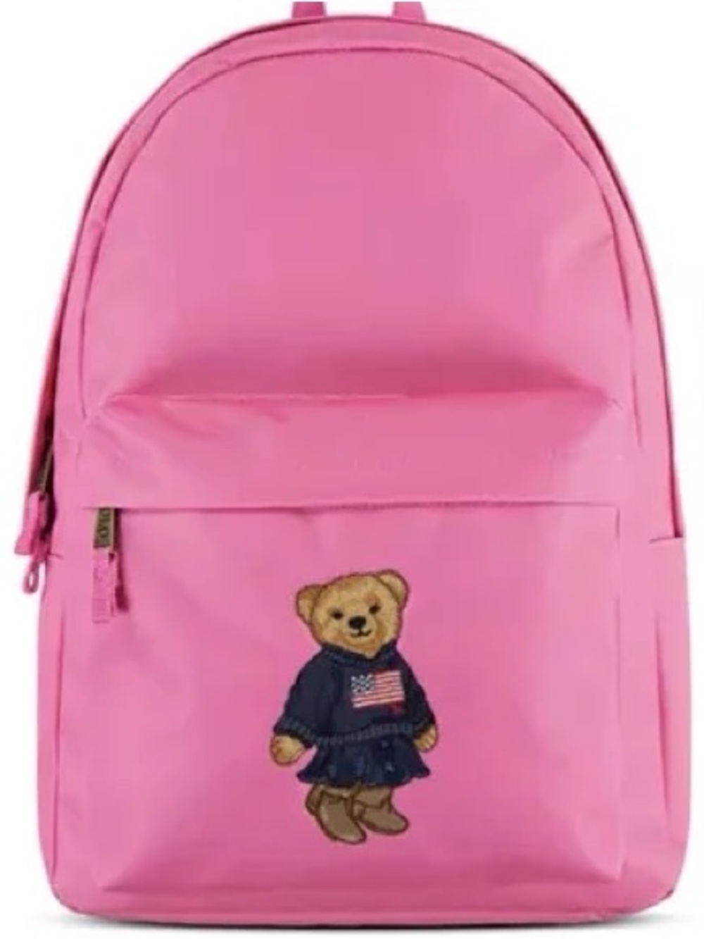 Polo by Ralph Lauren Carmel Pink Kids Large Backpack with Polo Bear NWT